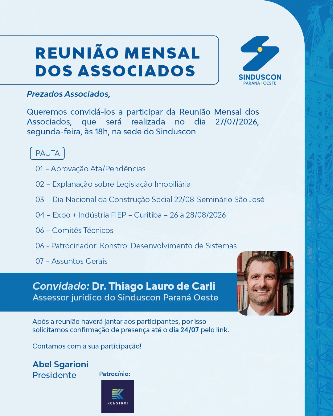 Evento: Reunião Associados