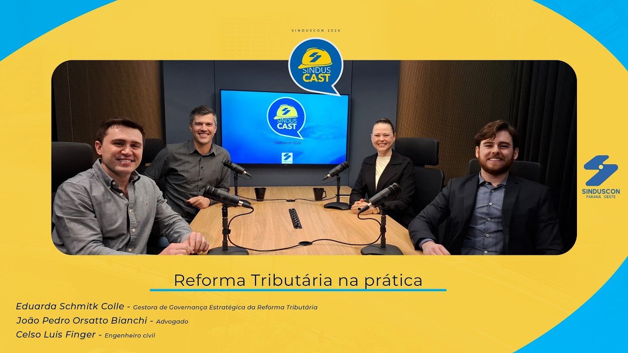 Banner: Especialistas debatem impactos da Reforma Tributária na construção civil