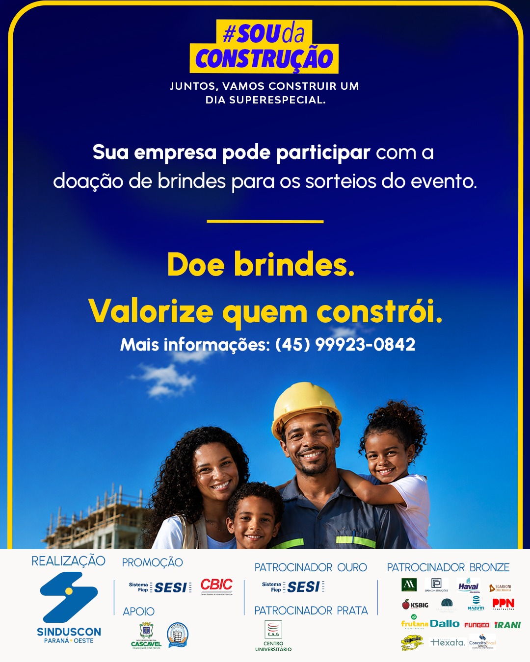 Banner: DNCS convida famílias para um sábado de lazer 